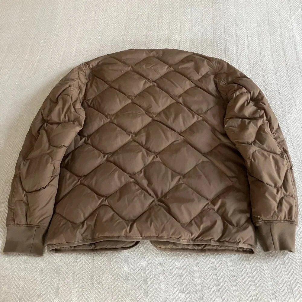 Lemaire Uniqlo U Recycled Down Jacket 34 Brown Size M - Picture 4 of 12